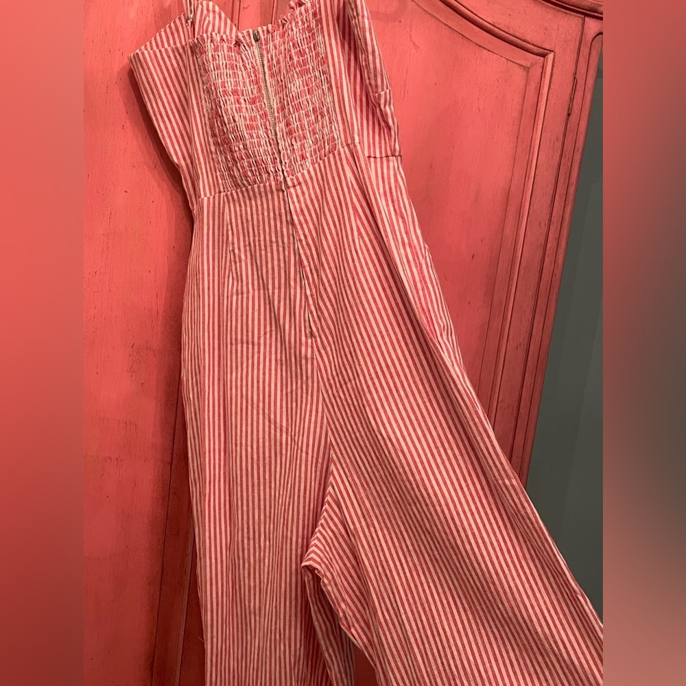 Pink and White Jumpsuit  Size Small from a Local Boutique